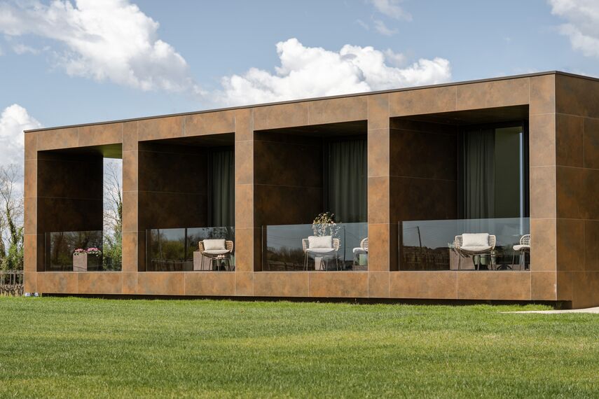 HiFinity Sliding & Folding and ConceptPatio 155 Sliding & Folding - Cantine Vie di Romans located in Gorizia, Italy