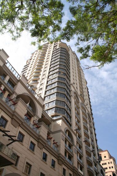 ConceptWall 50 Façades - Apartmentcomplex Michelangelo Towers located in Johannesburg, South-Africa
