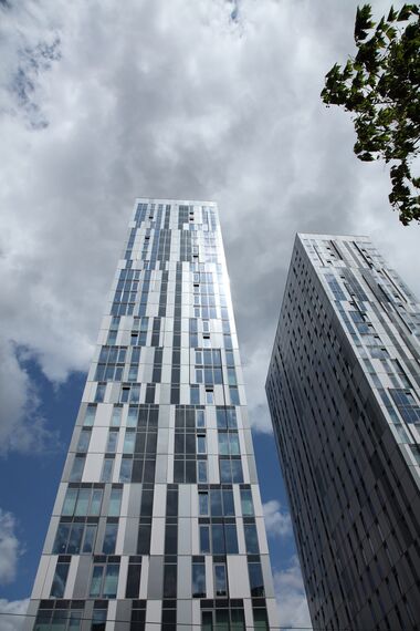 CW 65-EF Façades - Media City located in Manchester, United Kingdom