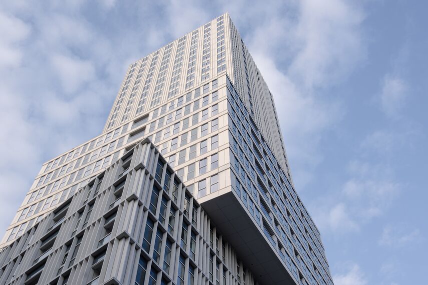 ElementFaçade 7 Façades, MasterLine 8 Windows and MasterLine 8 SoftTone Windows - Eurostaete located in Eindhoven, The Netherlands