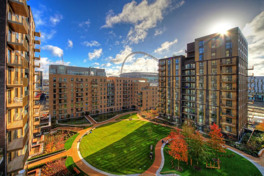 ConceptSystem 77 Windows, ConceptSystem 77 Doors, ConceptPatio 155 Sliding & Folding and ConceptWall 50 Façades - Wembley Park located in London, United Kingdom