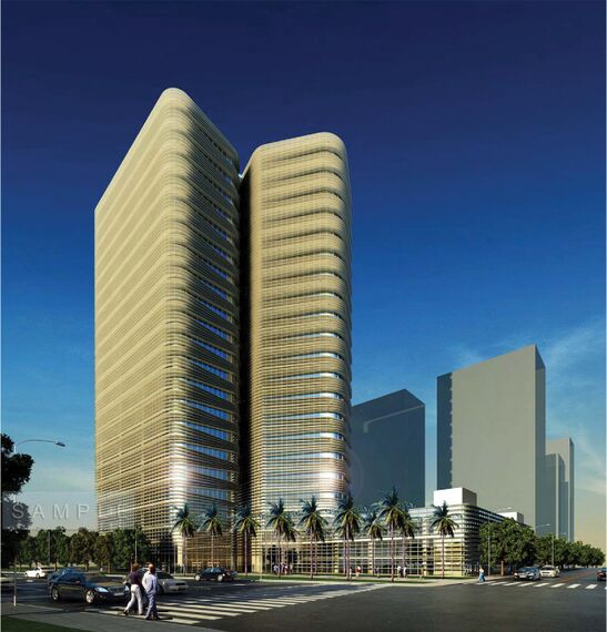 BriseSoleil 100 Solar Shading and CW 50-SC Façades - Office building Al Kheir Tower located inSaudi Arabia