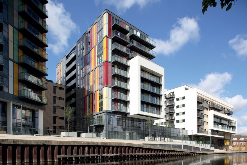 ConceptWall 50 Façades - Apartmentcomplex Matchmakers Wharf located in Stratford, United Kingdom