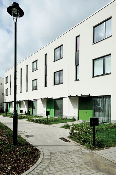 Apartmentcomplex Housing complex Bervoets located in Vorst, Belgium