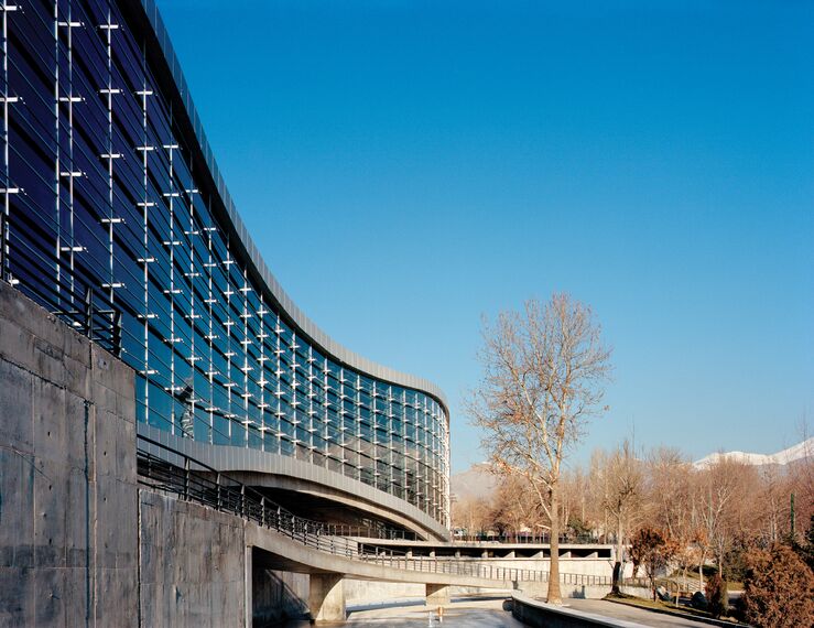 BriseSoleil 100 Solar Shading and ConceptWall 50 Façades - Cinema Mellat Park cineplex located in Tehran, Iran