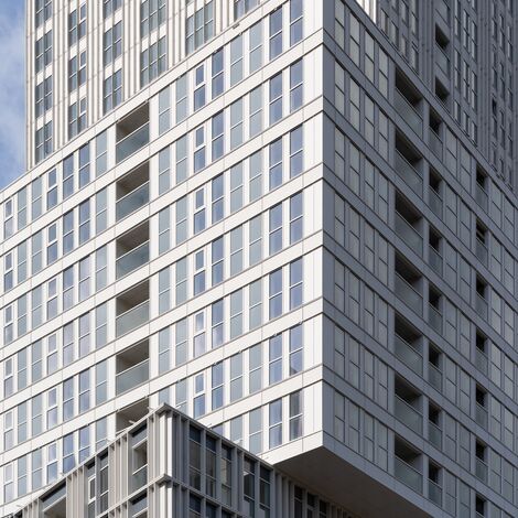 ElementFaçade 7 Façades, MasterLine 8 Windows and MasterLine 8 SoftTone Windows - Eurostaete located in Eindhoven, The Netherlands