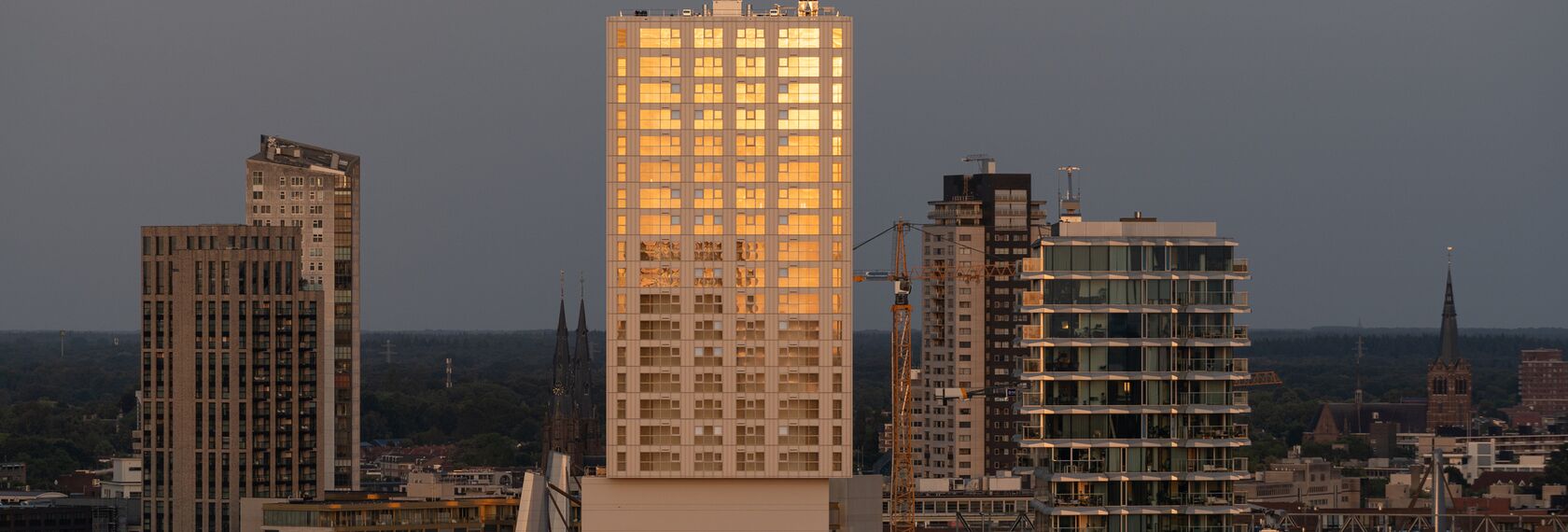ElementFaçade 7 Façades, MasterLine 8 Windows and MasterLine 8 SoftTone Windows - Eurostaete located in Eindhoven, The Netherlands