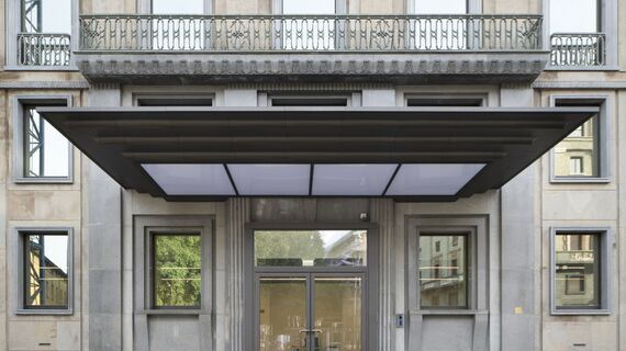 MasterLine 8-HI Doors, SlimLine 38 HI Windows, CS 77 Fire Proof Doors, CW 50-HI Façades and CW 50-ALU ON STEEL Façades - Spiga26 located in Milan, Italy